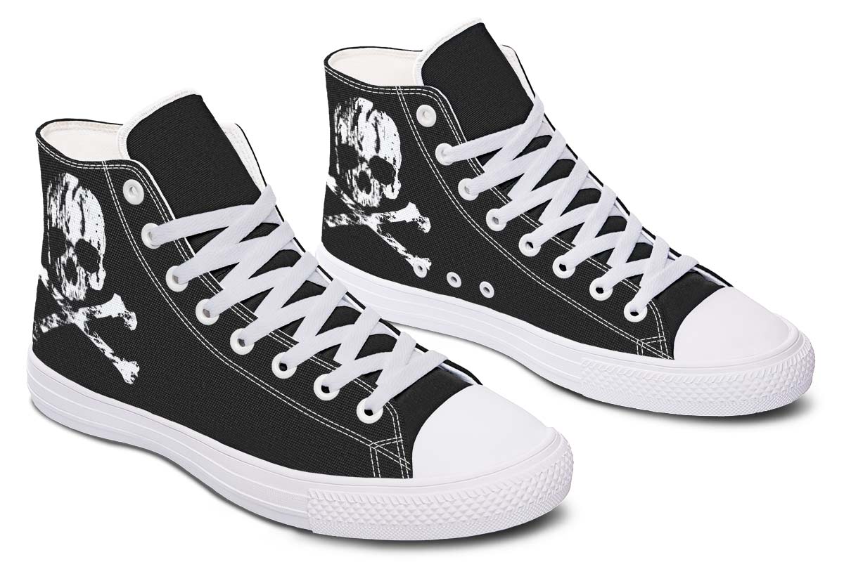 Men's And Women's Fashion Color Printing High-top Canvas Shoes