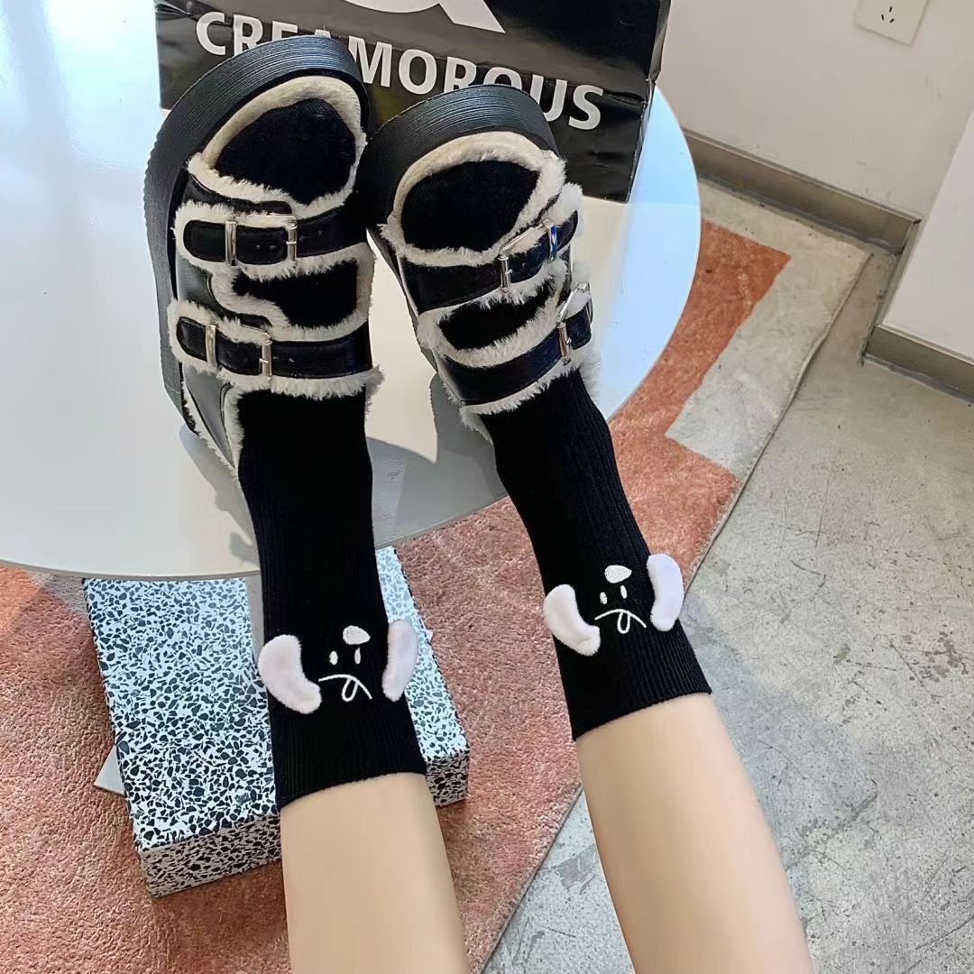 Women's Fashion Three-dimensional All-match Doll Socks