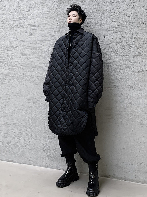 Niche Dark Loose-fitting Cotton Coat For Men