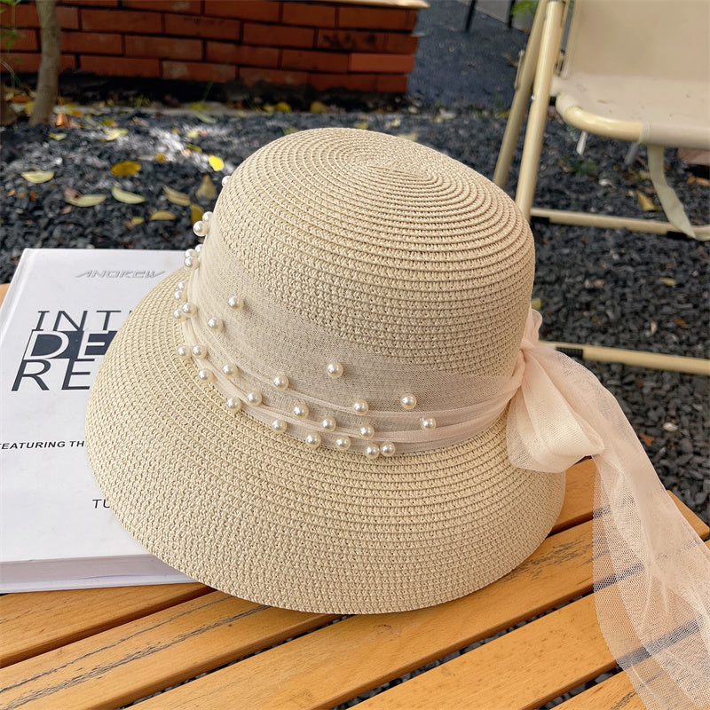 Women's Fashion Simple Bow Mesh Hat