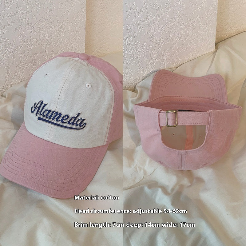 Color White Hat Female RaspberryBaseball Cap