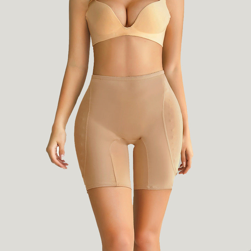 Women's Mid-waist Sponge Pad Buttock Lifting Abdomen Tightening And Body Shaping Pants