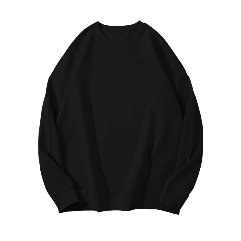Dame Sweater i Ensfarvet med Pelsdetaljer