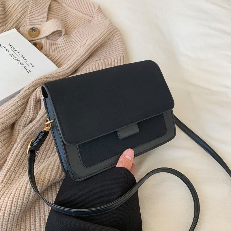 Popular Solid Color Single Shoulder Korean Style Small Square Bag