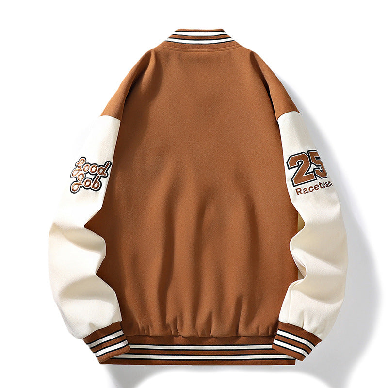 Men's All-match Fashion Loose Couple Baseball Uniform Coat