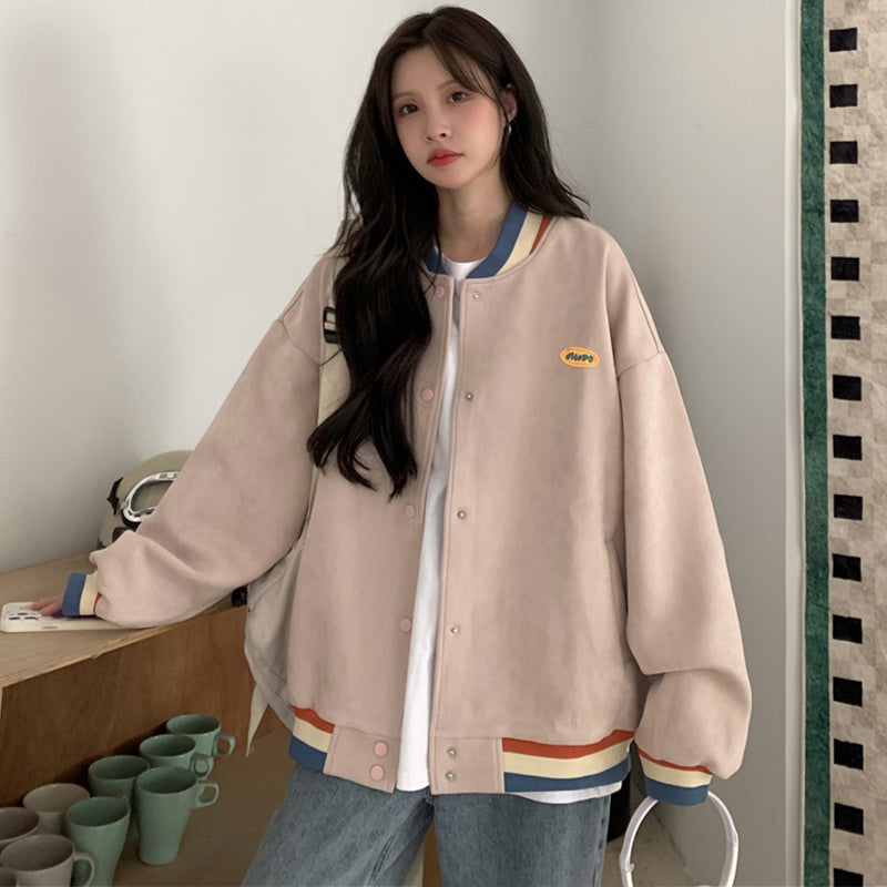 Casual Thin Retro Jacket Girl Spring And Autumn