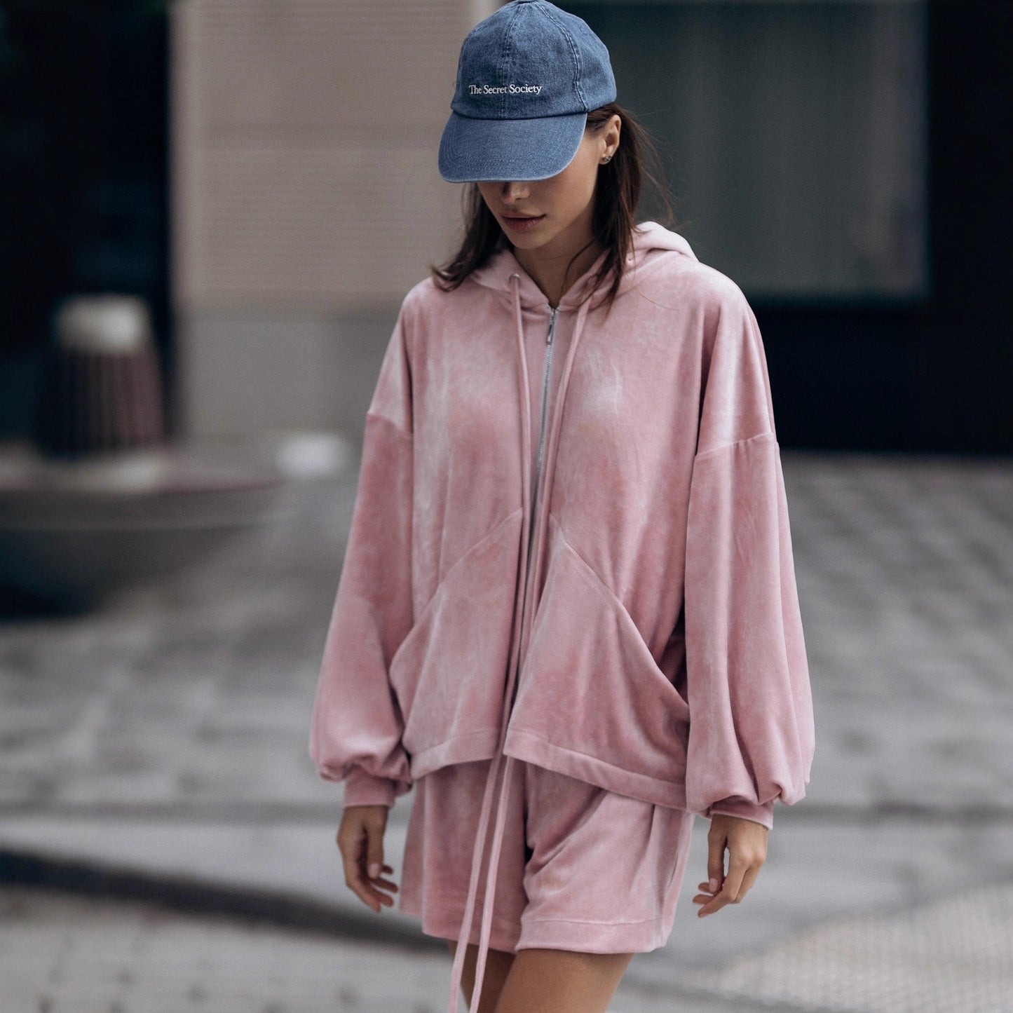 Sport Cardigan Women With Two-piece Suit Shorts