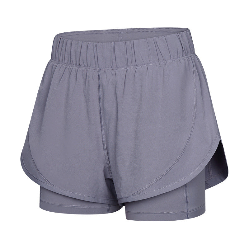 Sweat-absorbing Invisible Adjustable Waist Rope Yoga Shorts