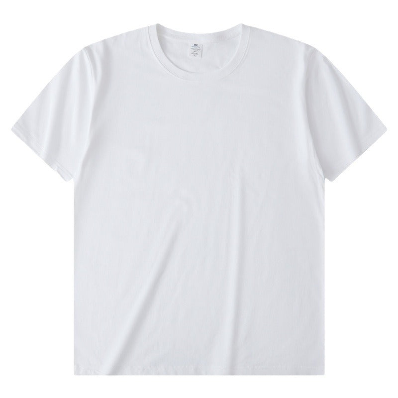 Solid Color Advertising Shirt Loose Casual Half Sleeves