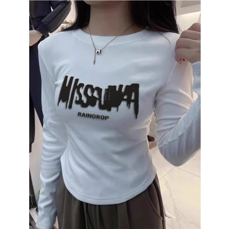 Slimming Off-the-shoulder Design Niche Inner-layer Base Top