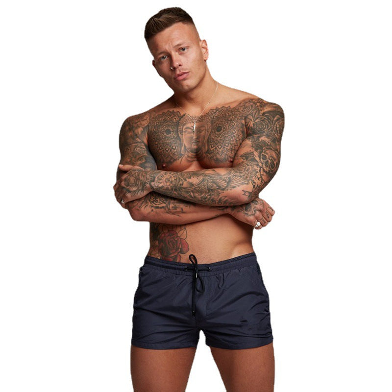 Sports Fitness Sommer Casual Bukser Muskeltræning Femtedelsbukser Mænds Sports Løbe Strandshorts