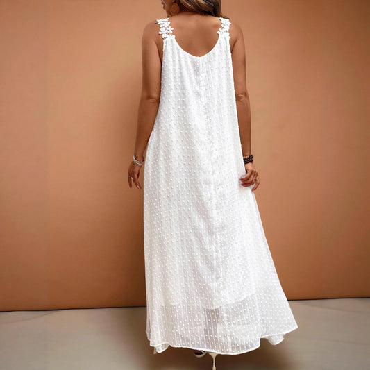 Womens Fashionable Plus-Size Casual Slip Dress