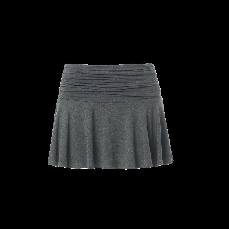 Slimming Pleated Anti-exposure Hot Girl A- Line Skirt