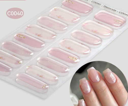 Nail Stickers UV Gel Nail Sticker Semi-curing
