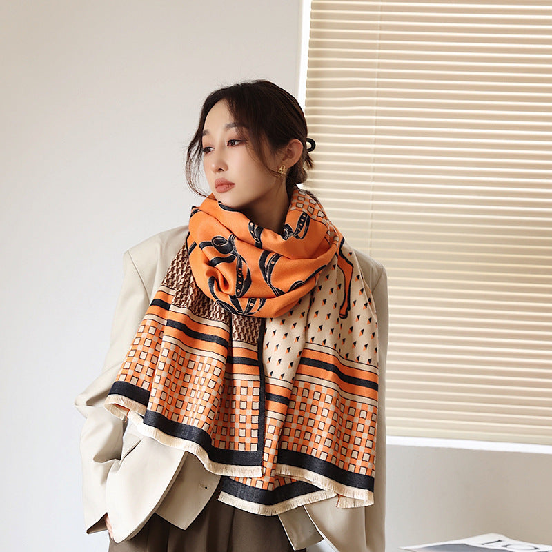 Women's Double Face Cashmere Scarf