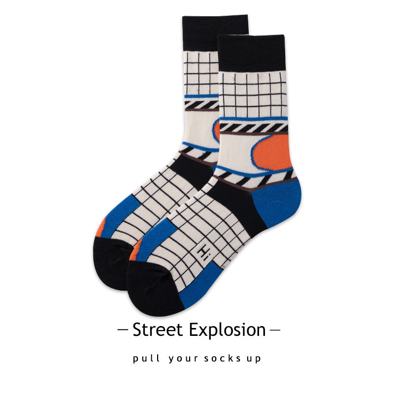 Cartoon Jacquard Sports Skate Socks