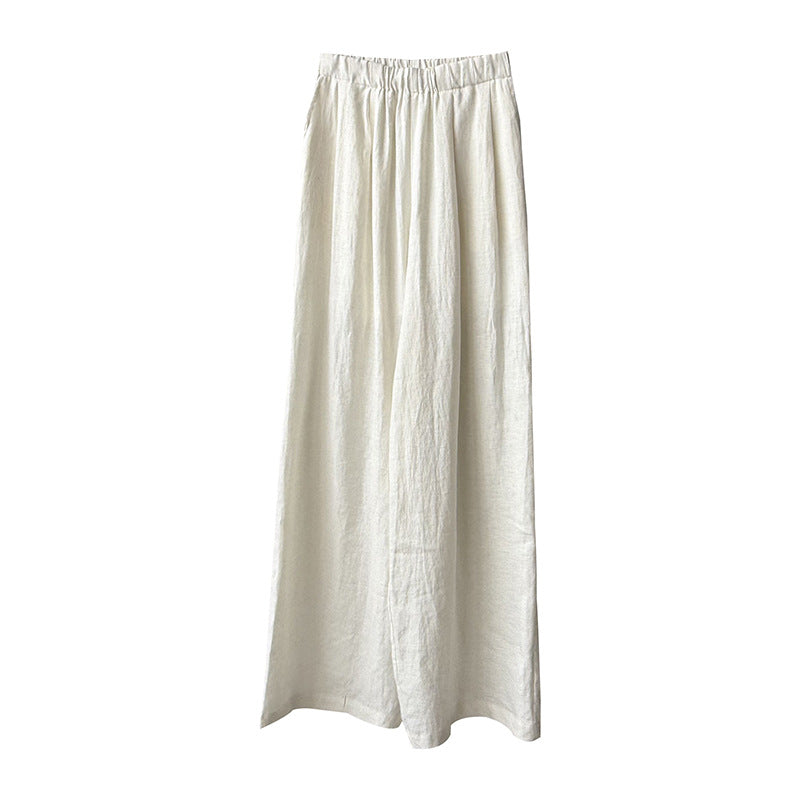 Thin Drape Slim-fit Wide-leg Pants