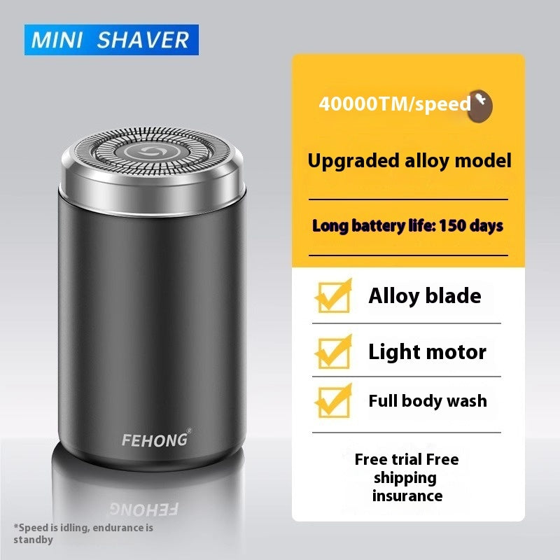 Mini Fully Washable Super Clean Portable Blade Men's Electric Shaver