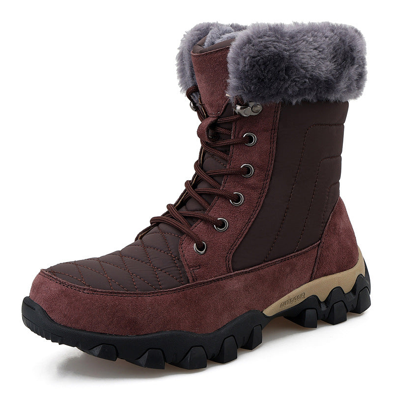 Snow Boots British Style Trendy Thick-soled Men's Shoes
