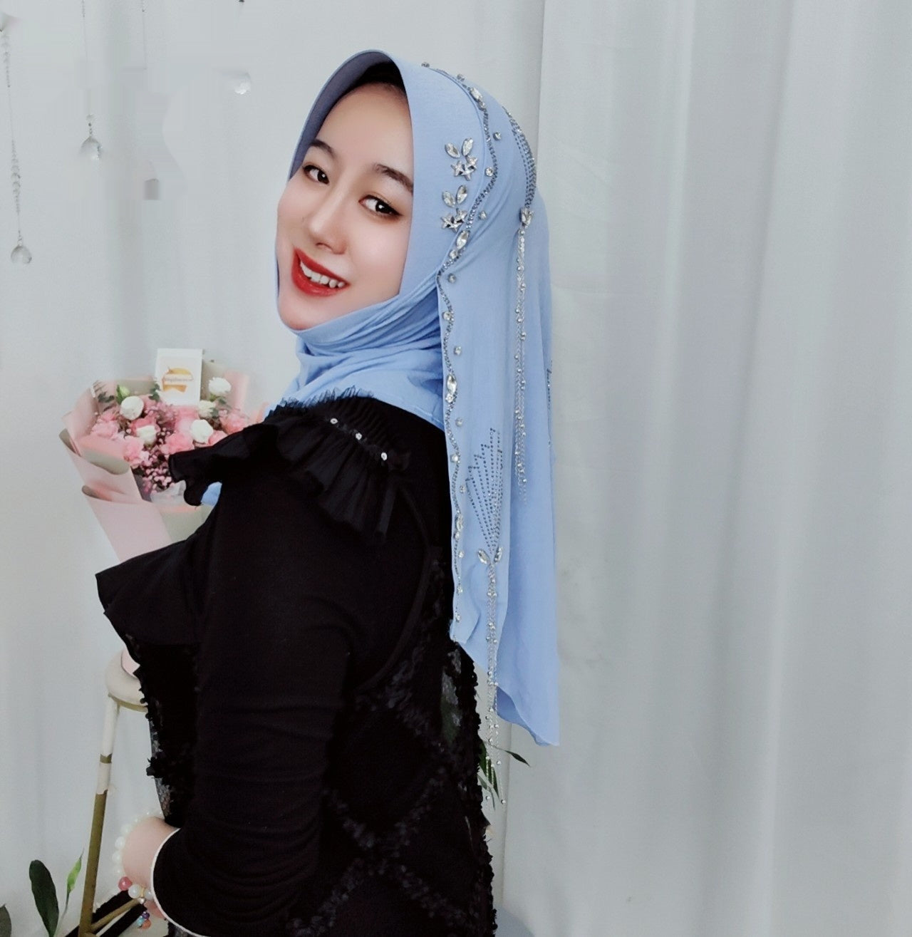Håndklæde med hård skygge, håndklæde med meteor-kvast, håndklæde med indpakning