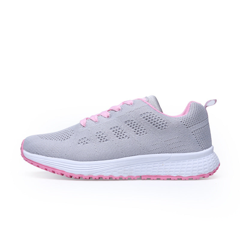 Sorte Hvide Sneakers Til Kvinder Med Snøre Løbesko Gåsko
