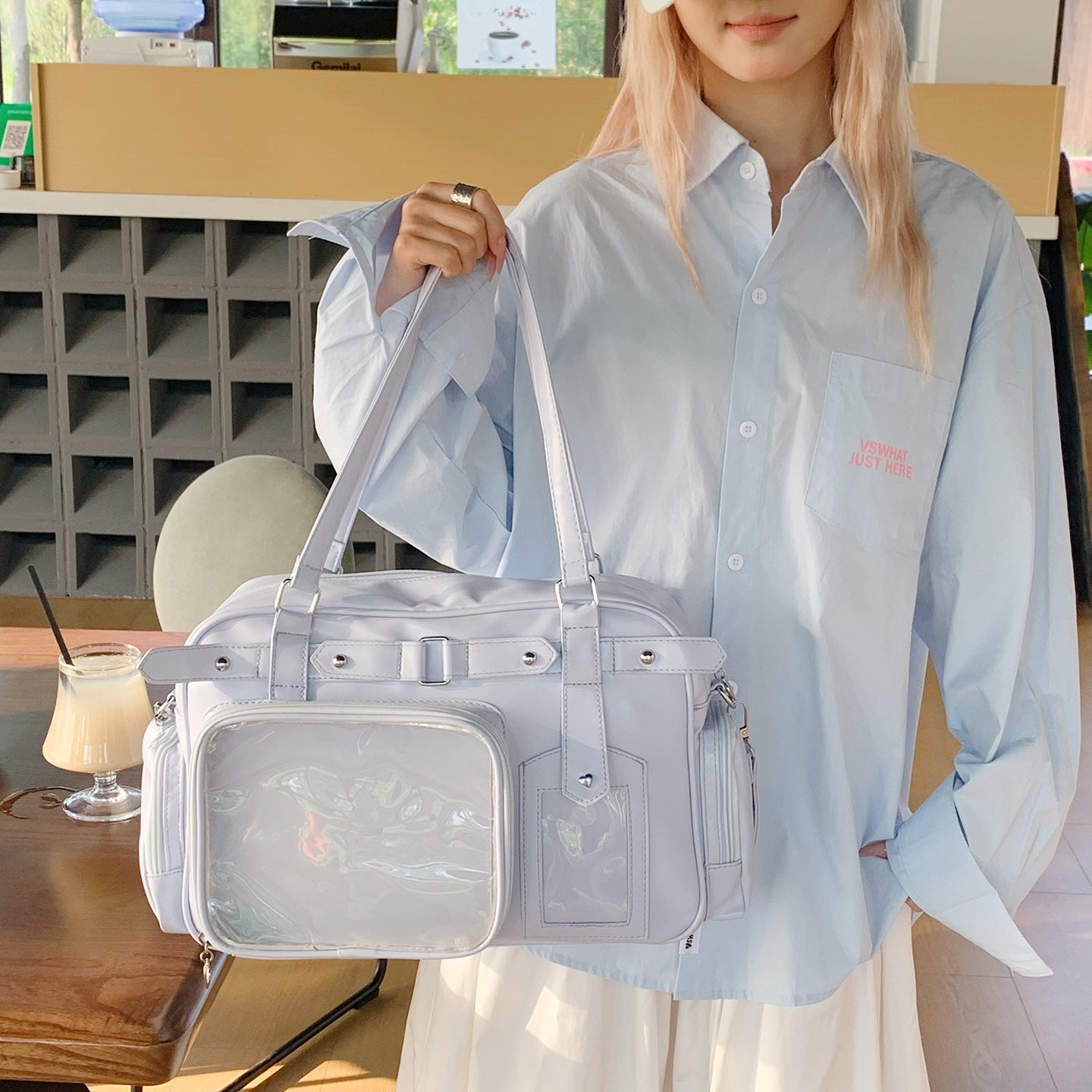 Bow College Style JK Girl Uniform Hand-carrying Bar Pain Doll Bag