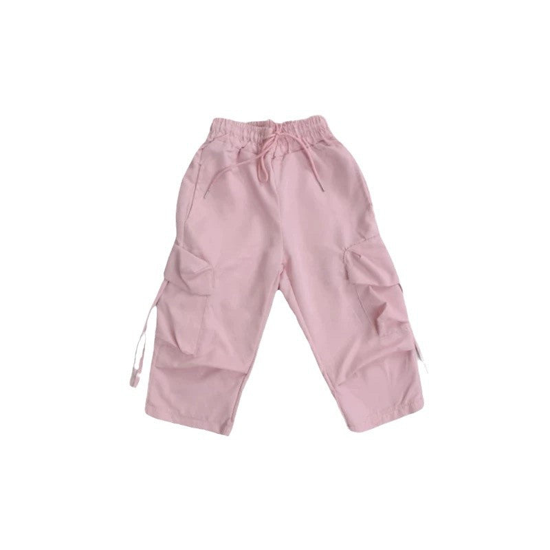 Unisex Children Fashionable Cargo Pants