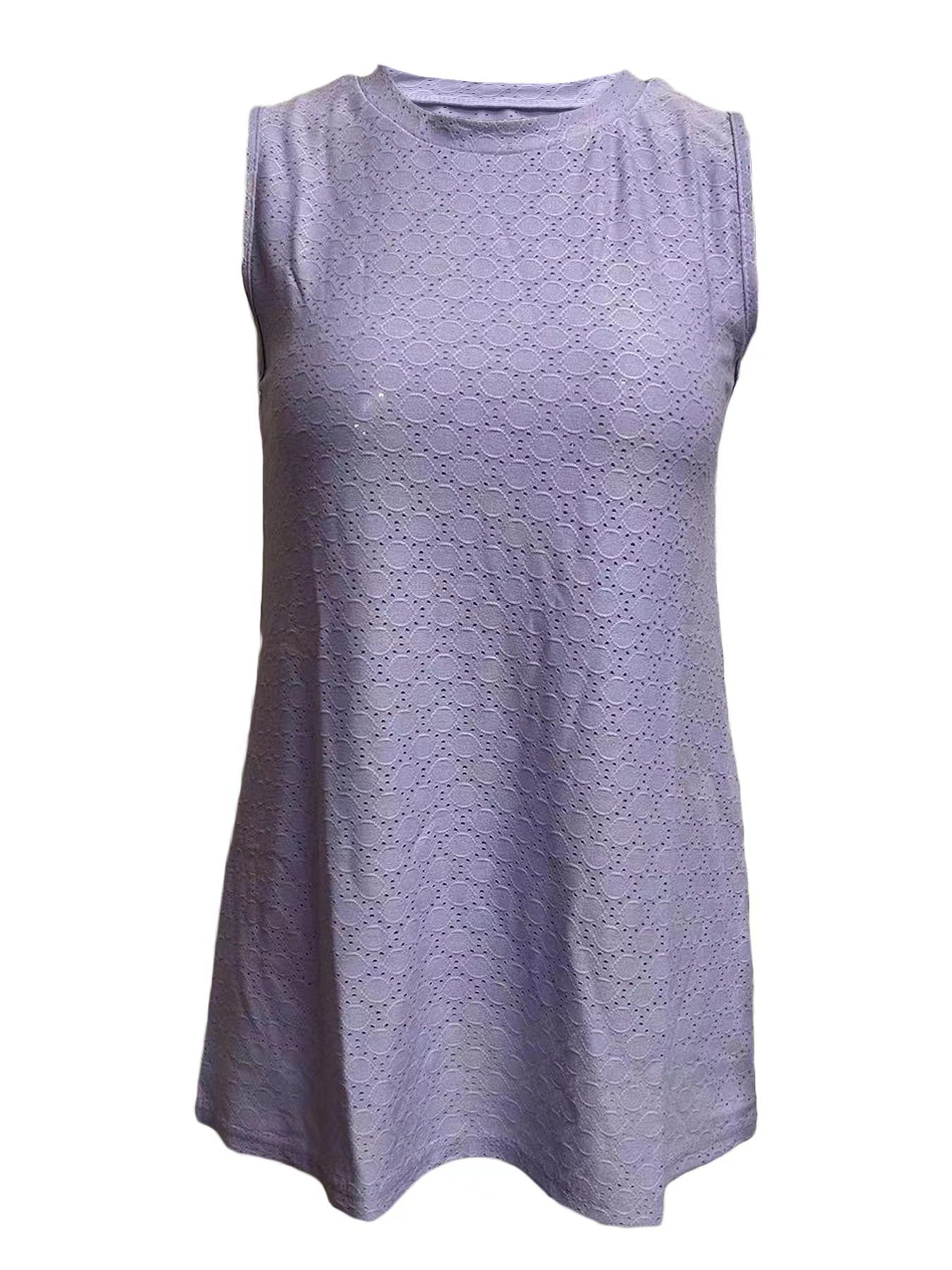 Summer Loose Casual Fashion Slimming Dopamine Color Round Neck Women's Vest