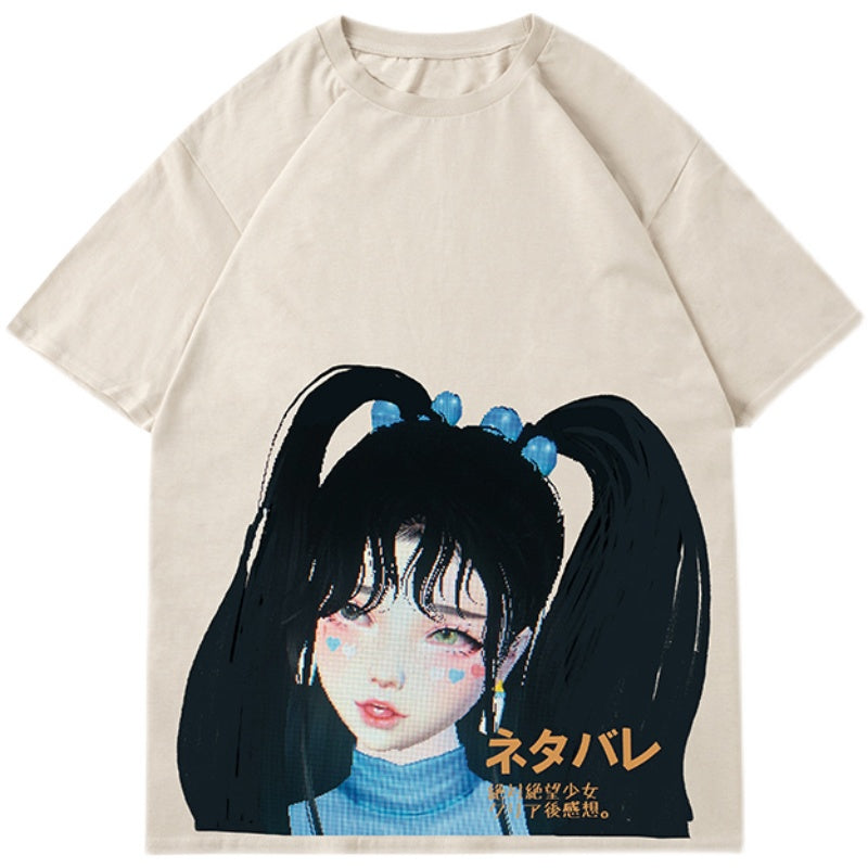 Hip Hop Girls Summer Loose Casual Short Sleeve T-Shirt