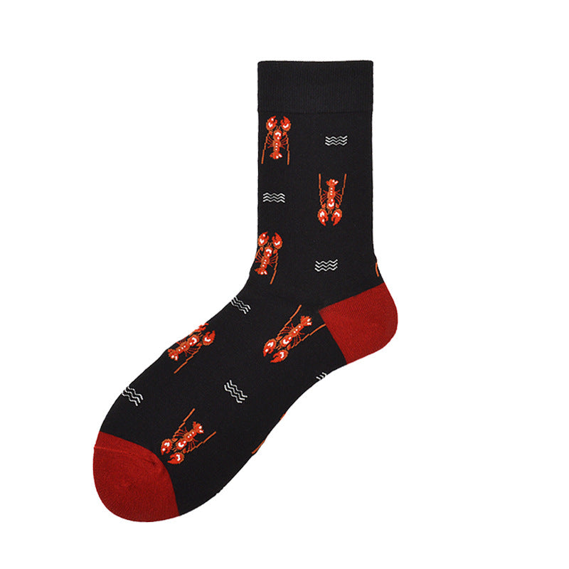 Creative Couple Cotton Mid-high Socks