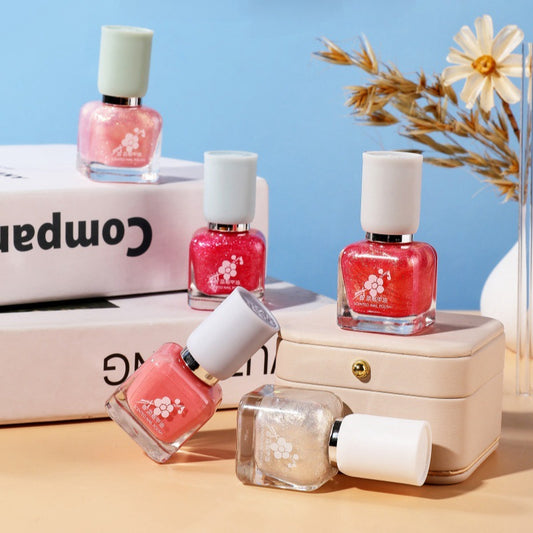 Water-based Quick-drying Baking-free Long-lasting Tearable Popular Color White Fragrance-retaining Nail Polish