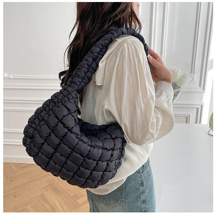 New Korean Ins Style Fashion Pleated Cloud Soft Bag