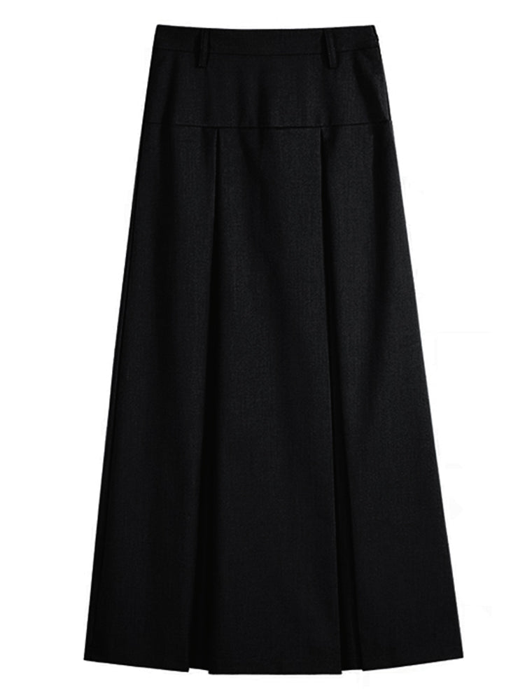 Grey Suit Skirt High Waist For Women