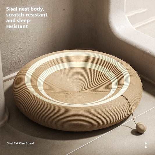 Sisal Cat Scratch Board Wear-resistant Non-dandruff Cat Nest Integrated Oversized Cat Rattan Grinding Claw Nest