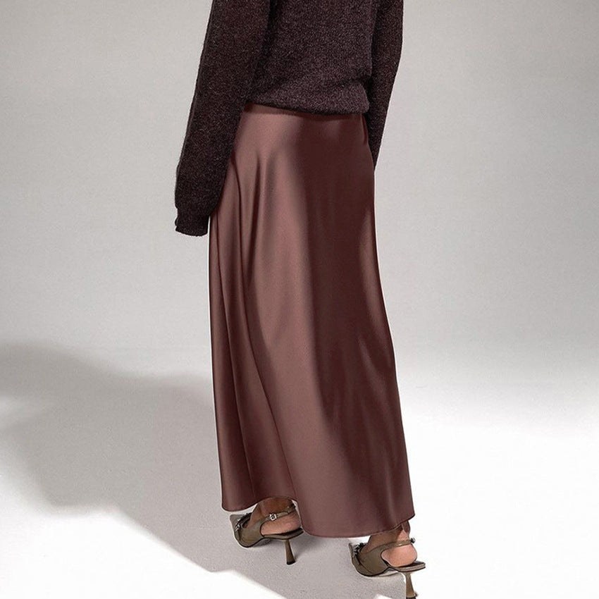 Retro Elegant Brown Dress