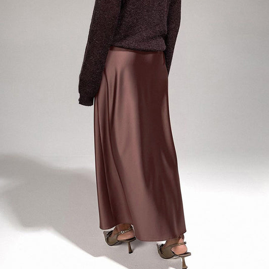Retro elegant brun kjole
