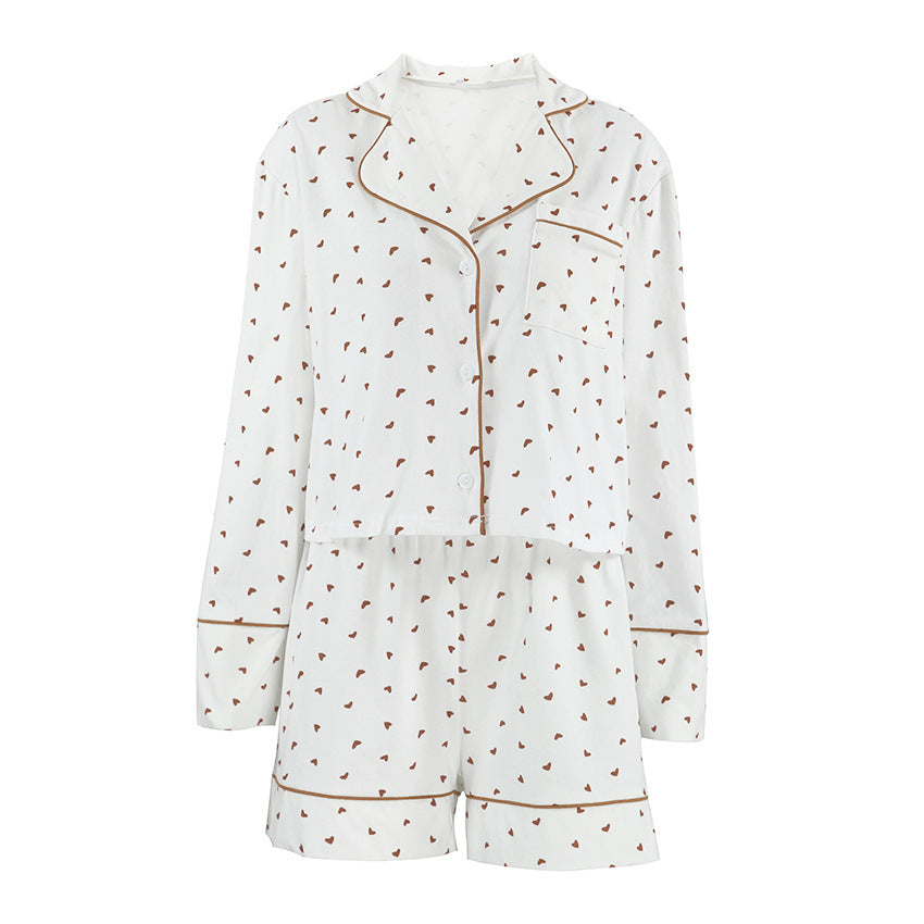 Pure Cotton New Arrival Loose Set With Heart Print