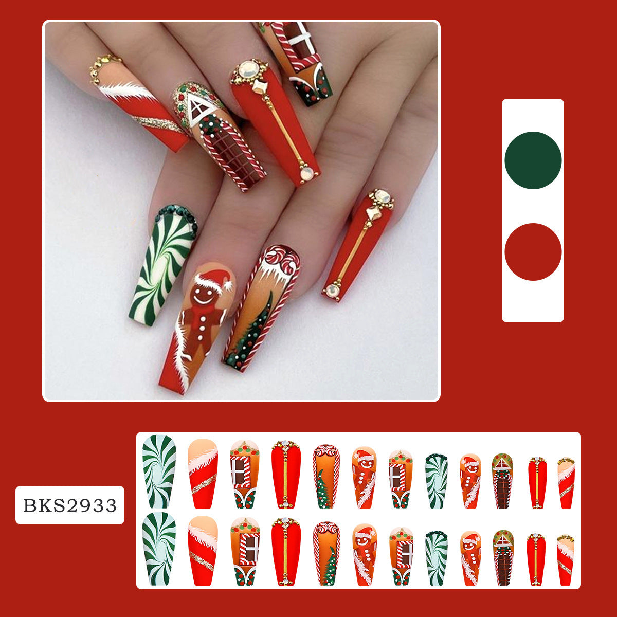 New Nail Beauty SMD Snowflake Christmas Style