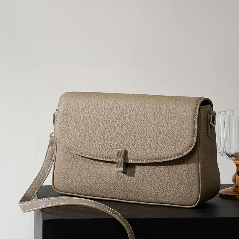 Large Capacity Genuine Leather Crossbody Bag For Women Graceful And Fashionable Genuine Cowhide