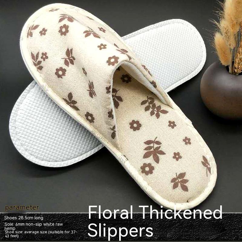 Disposable Slippers Cotton Print Toiletries