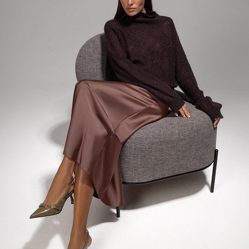 Retro Elegant Brown Dress