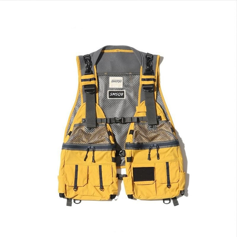 Outdoor Mechanical Style Multi-pocket Workwear Tactical Vest