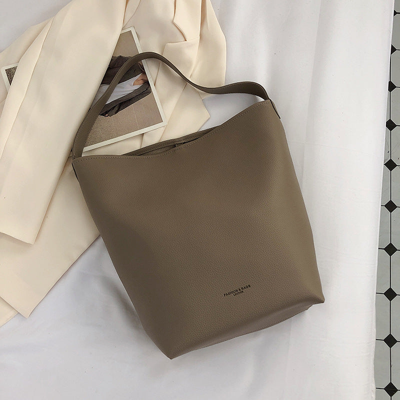 Female Simple Senior Sense Bucket Bag