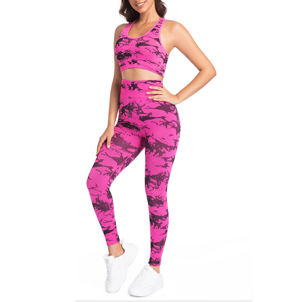 Fitness Sports Bra High-waist Butt-lifting Tight Leggings