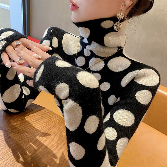 Womens Stylish Turtleneck Sweater Base Layer