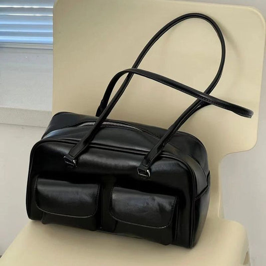 Women's Bag Retro College Large Capacity Casual Tote Bag
