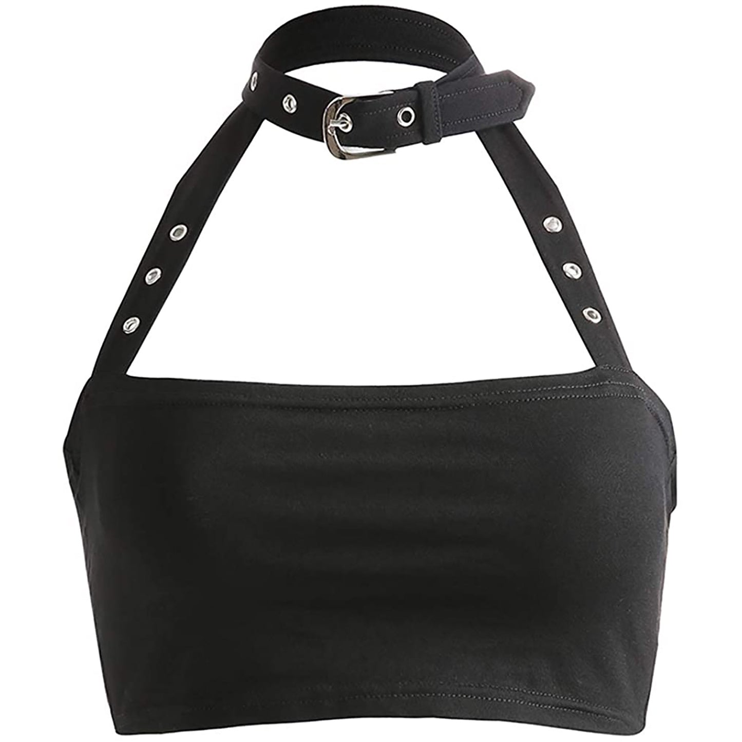 Cool Hanging Neck Exposed Collarbone Leaky Shoulder Small Vest