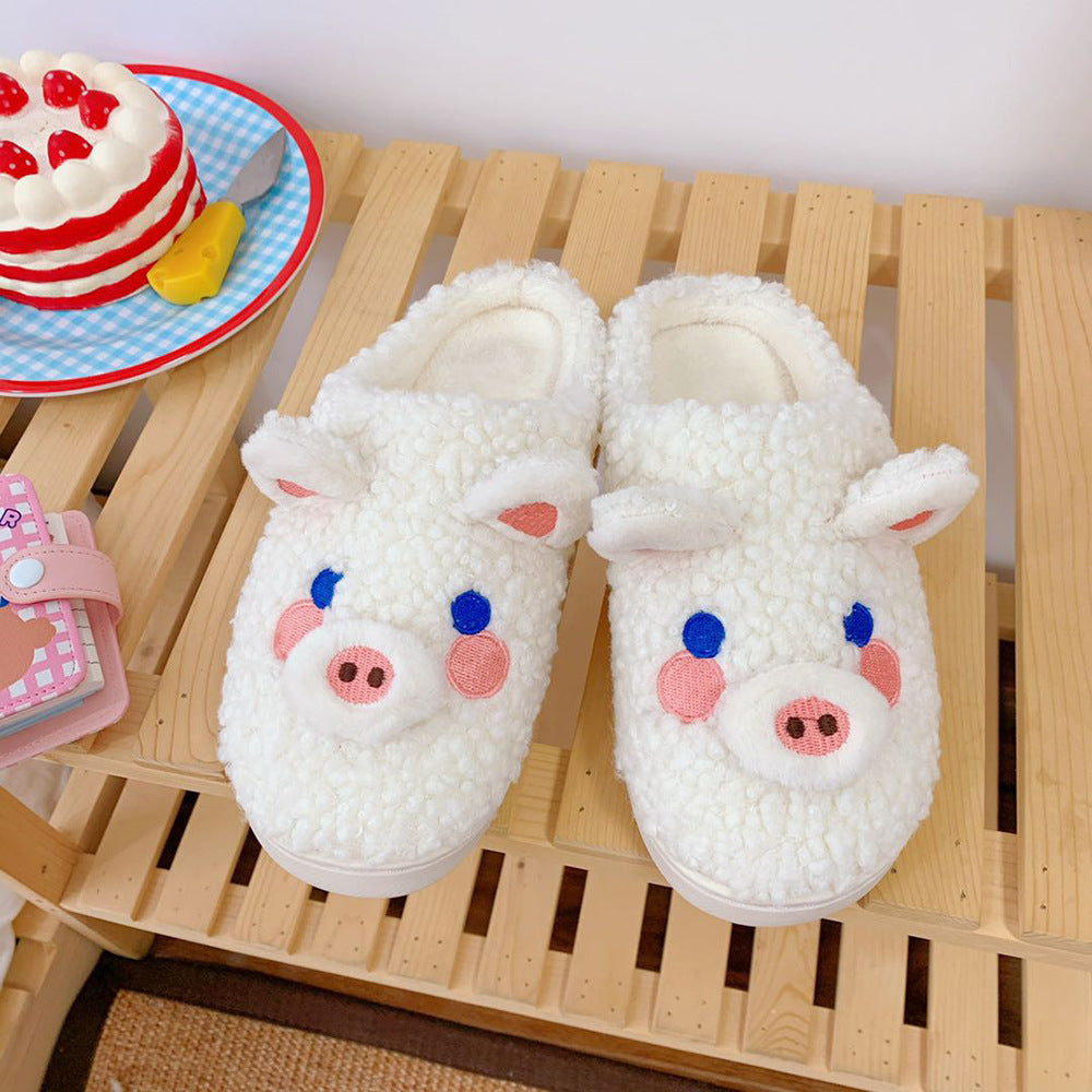 Drag Soft Cute Rui Rui Rabbit Cartoon Couple Cotton Shoes