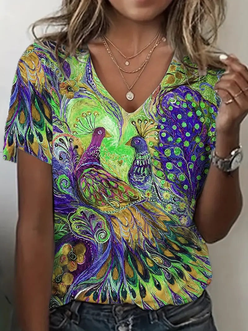Plus Size Loose Western Style Top