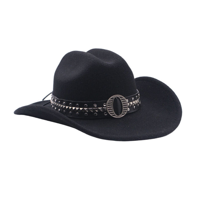 Casual Fashion Double-sided Color Matching Cap Cashmere Jazz Top Hat